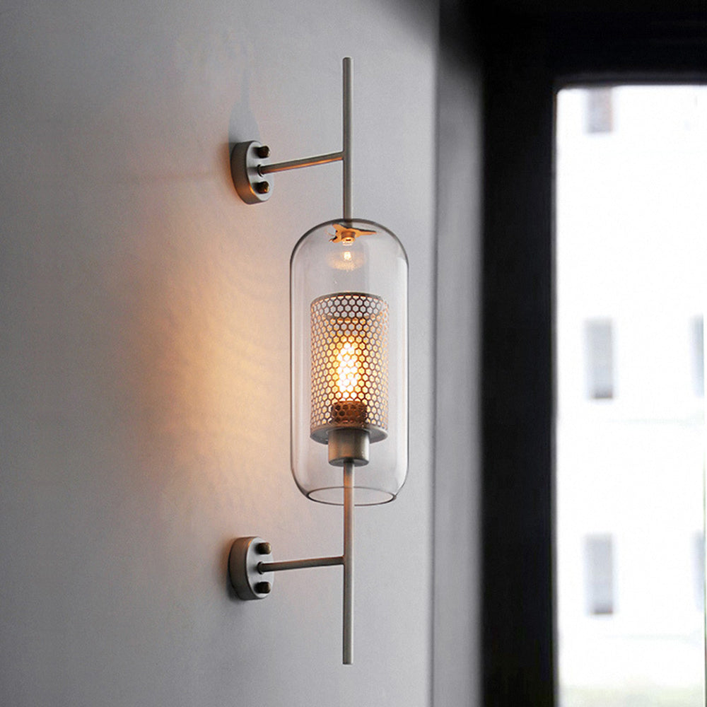 Arisha Industriale LED Applique Metallo/Vetro Argento/Oro Globale