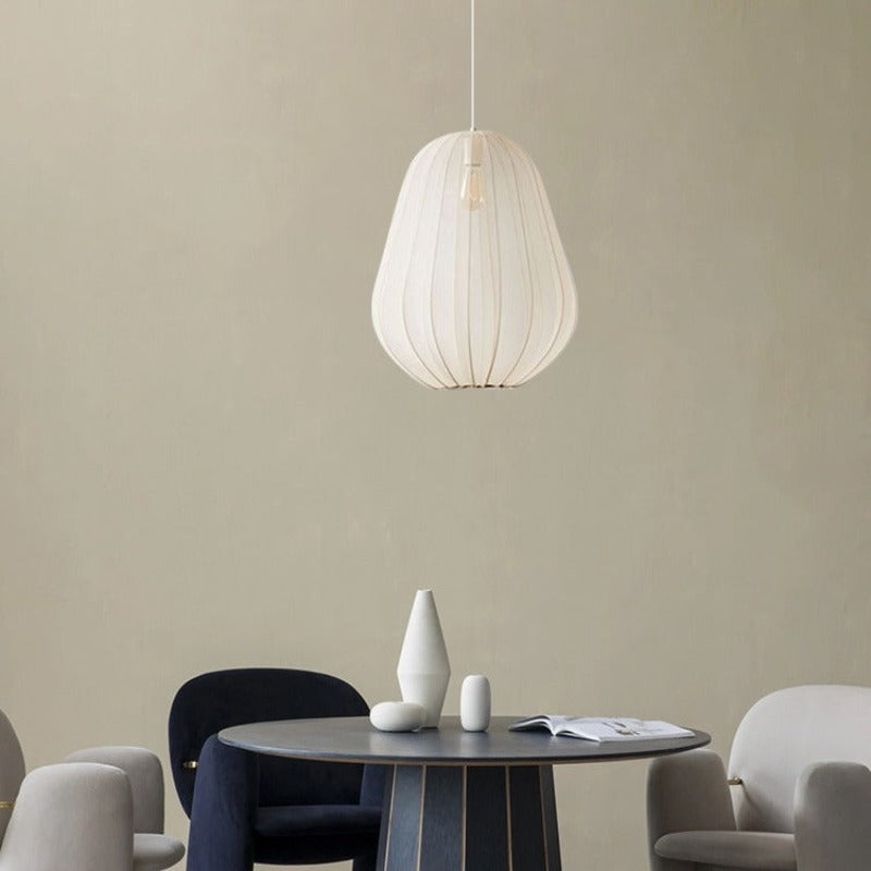 Ritta Moderne Metallo Tessuto Lampade a Sospensione Beige Grigio Soggiorno