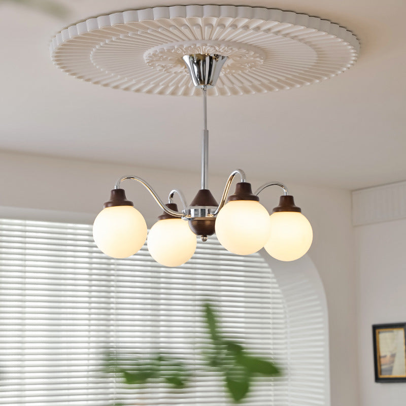 Valentina Francese Metallo/Legno/Vetro Lux Lampadario Cromo/Oro Camera da letto/Soggiorno