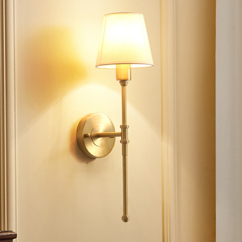 Alessio Rustica Vintage in Metallo Tessuto Applique a LED