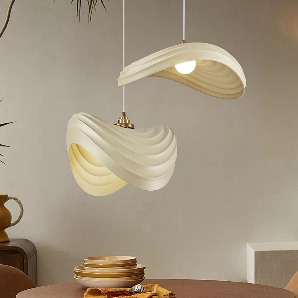 Ritta Lampade a Sospensione Resina/Metallo Wabi-Sabi Ondulazione Minimalista