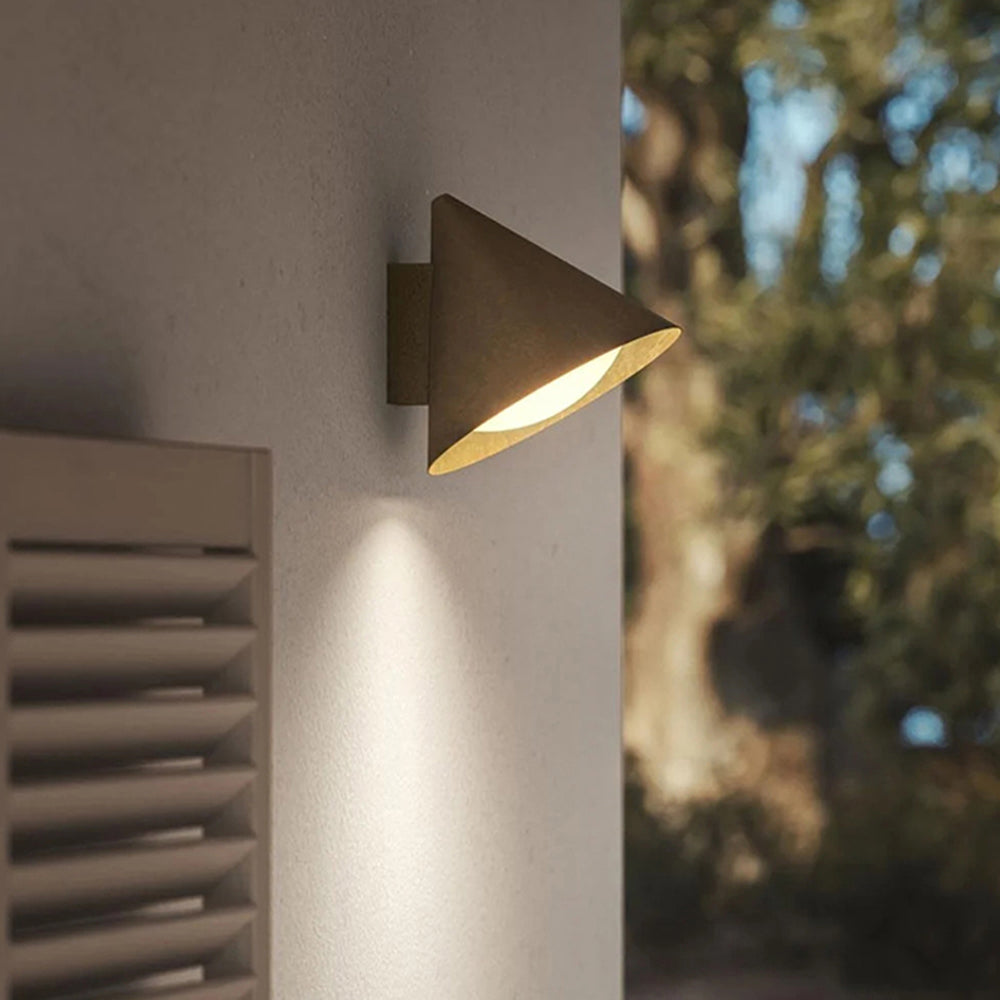 Ray Moderno Minimalista Metallo Cono Applique da Esterno