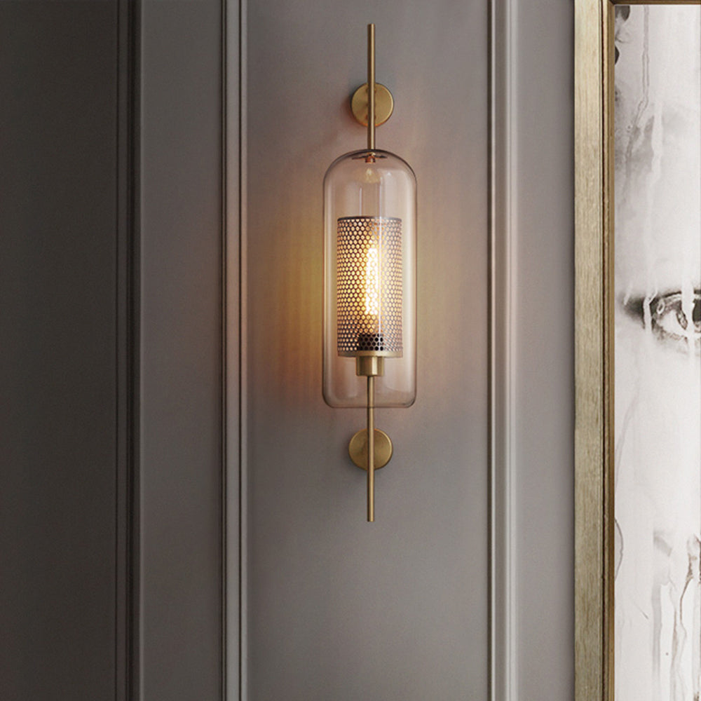 Arisha Industriale LED Applique Metallo/Vetro Argento/Oro Globale