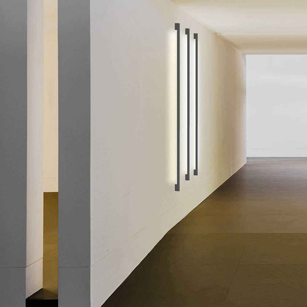 Arisha Moderno Minimalismo Lineare LED Applique Metallo Acrilico Nero Soggiorno/Camera da Letto/Corridoio