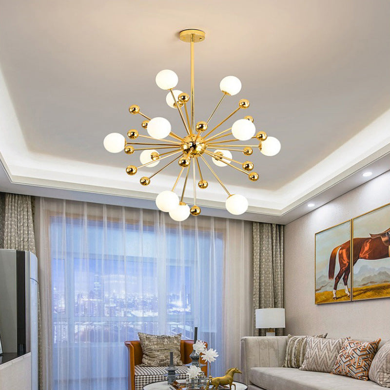 Silva Moderno LED Lux Lampadario Oro Vetro Camera da letto/Soggiorno/Sala da Pranzo
