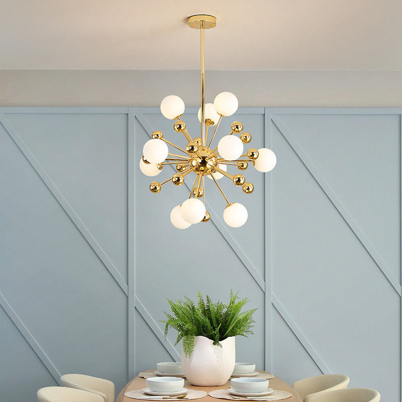 Nordic Moderno Metallo/Vetro Lux Lampadario 0ro Camera da letto/Soggiorno/Sala da Pranzo