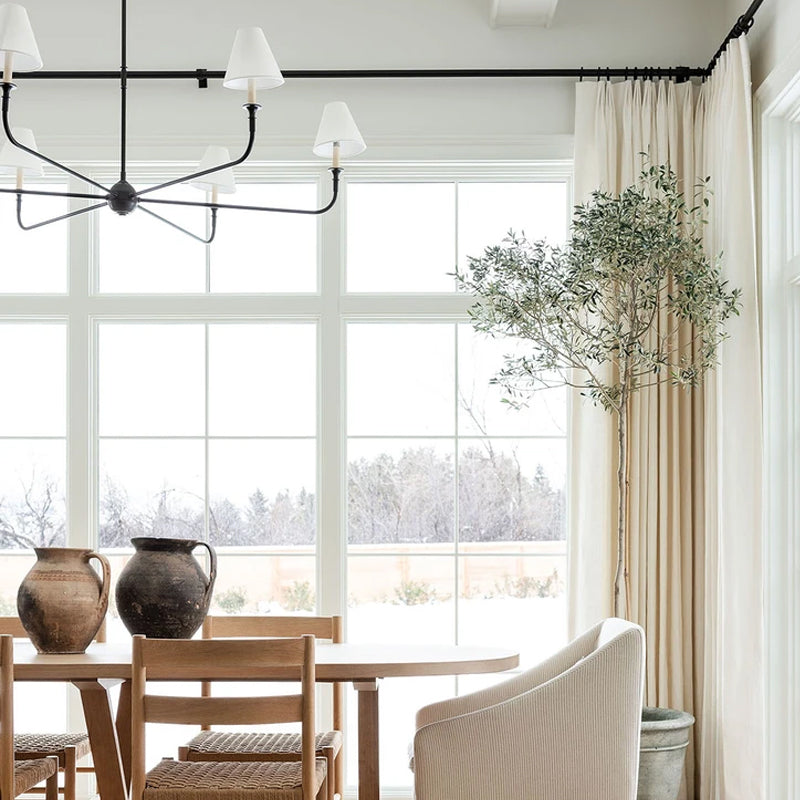 Silva Lampadari Vintage Retrò in Metallo Soggiorno, Nero/Bianco/Ottone