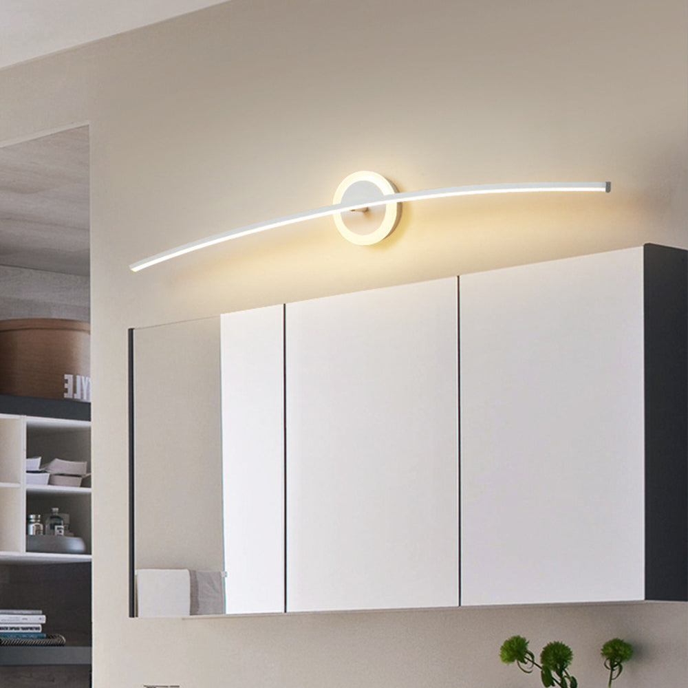 Arisha Moderno LED Applique Faro a specchio Lineare Metallo Specchio Frontale Bagno/Camera da Letto