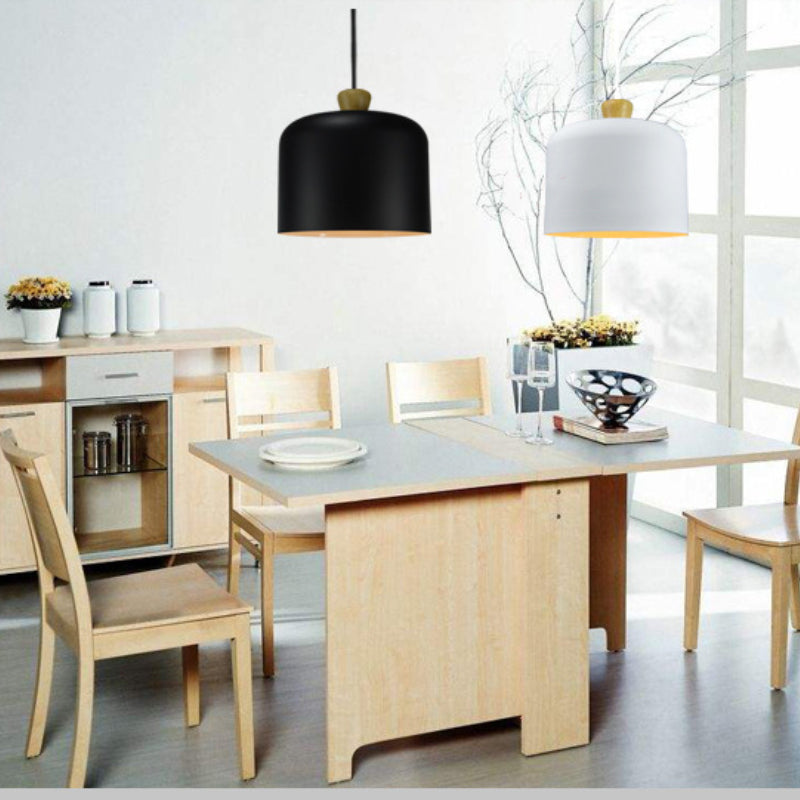 Valentina Minimalismo Metallo/Legno Sospensione Bianco/Nero/Grigio/Marrone Soggiorno