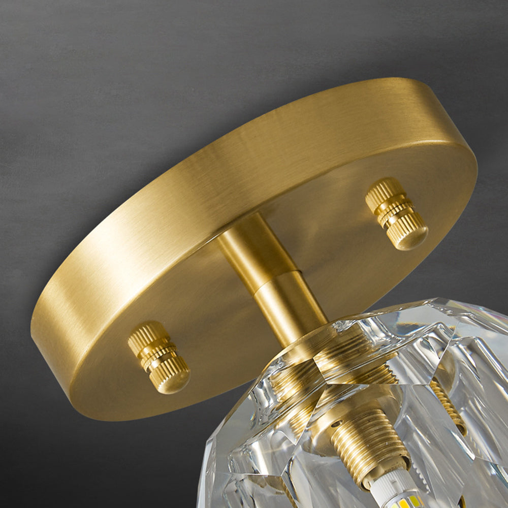 Kristy Classico LED Design Piccolo Diamante Lusso Plafoniere Metallo/Acrilico Ore Soggiorno/Camera da Letto