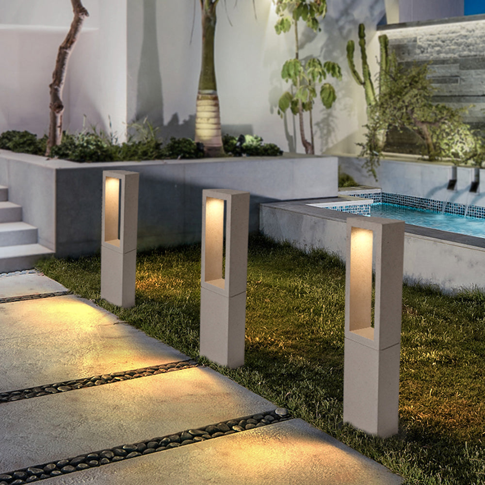 Ray Moderno LED Rettangolare Cavo Metallo Lampade da Esterno