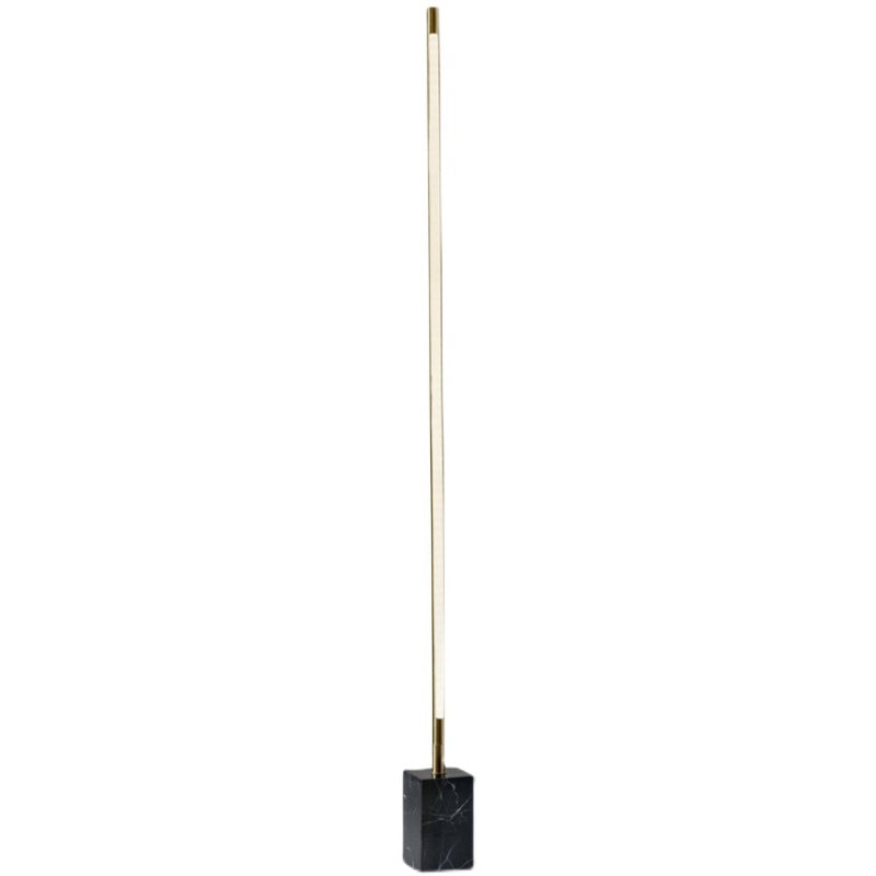 Arisha Minimalista LED Lampade da Terra Lineare Nero/Oro Metallo Marmo Soggiorno/Camera da Letto