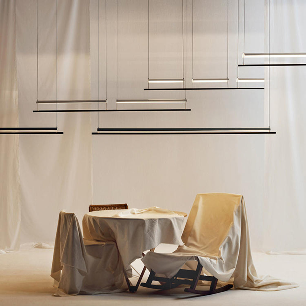 Arisha Lampada a Sospensione Metallo Lineare Soggiorno Minimalista