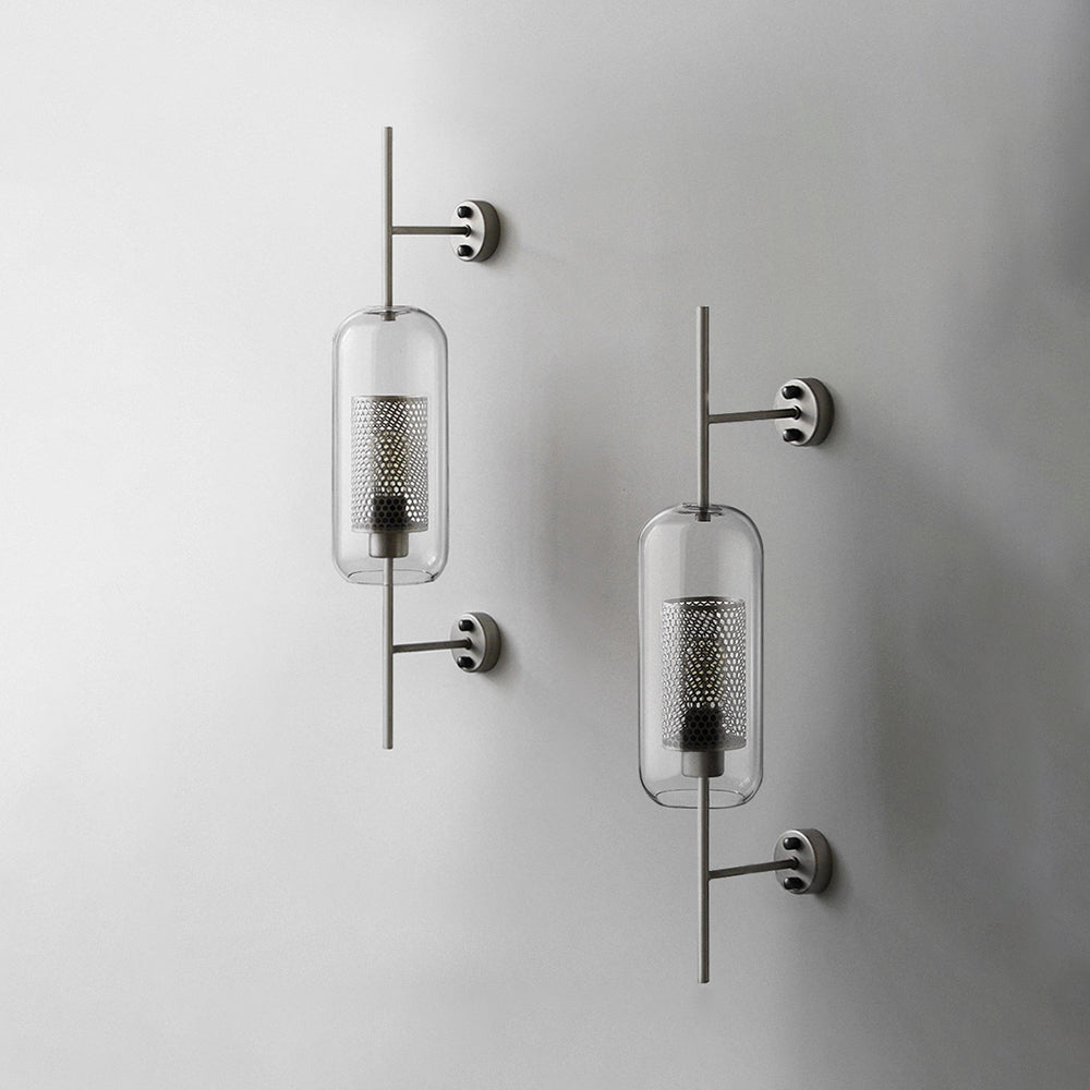 Arisha Industriale LED Applique Metallo/Vetro Argento/Oro Globale