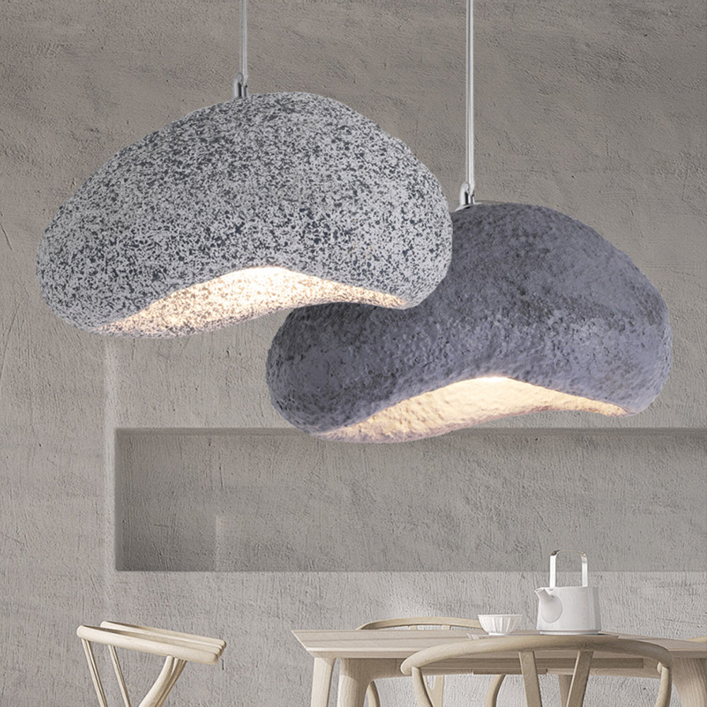 Avi Naturale Pane Resina Acrilico Lampade a Sospensione Grigio