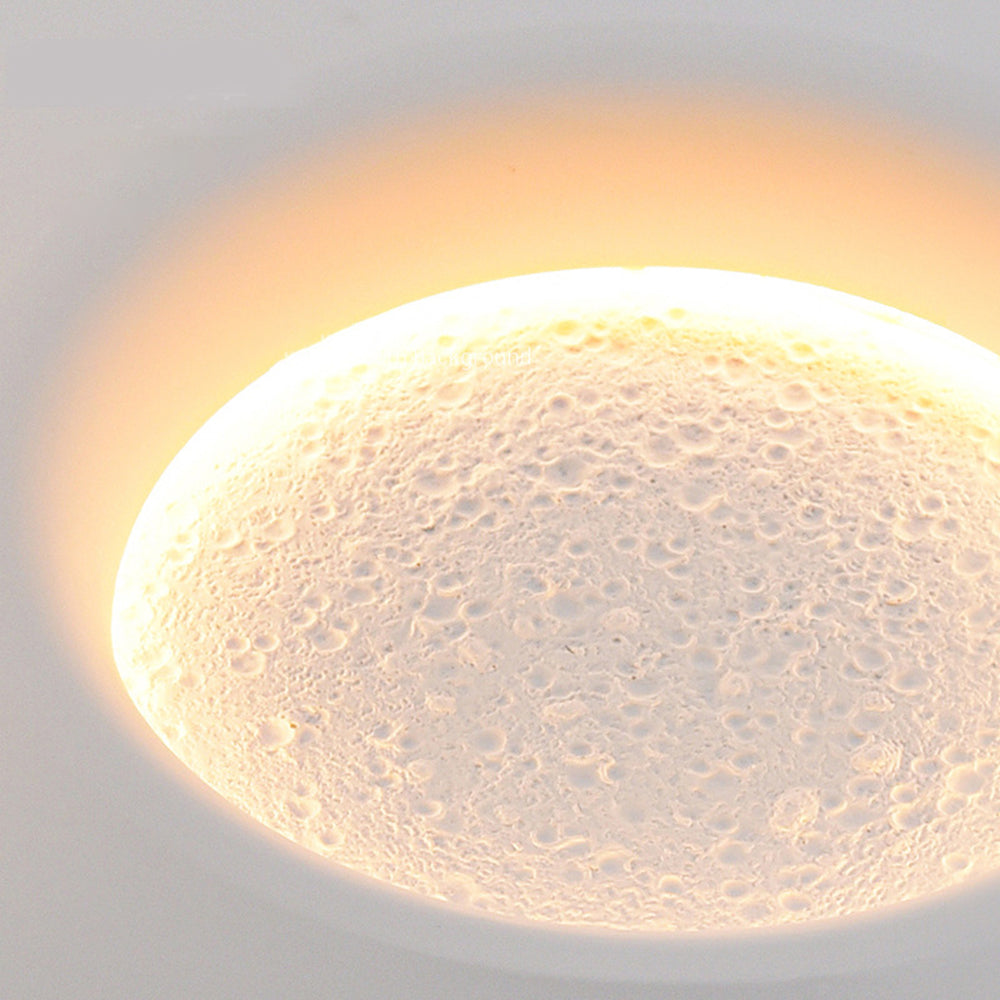 Aria Decorativa Bellissimo LED Emisfero Luna Applique Metallo Gesso Soggiorno/Camera da Letto