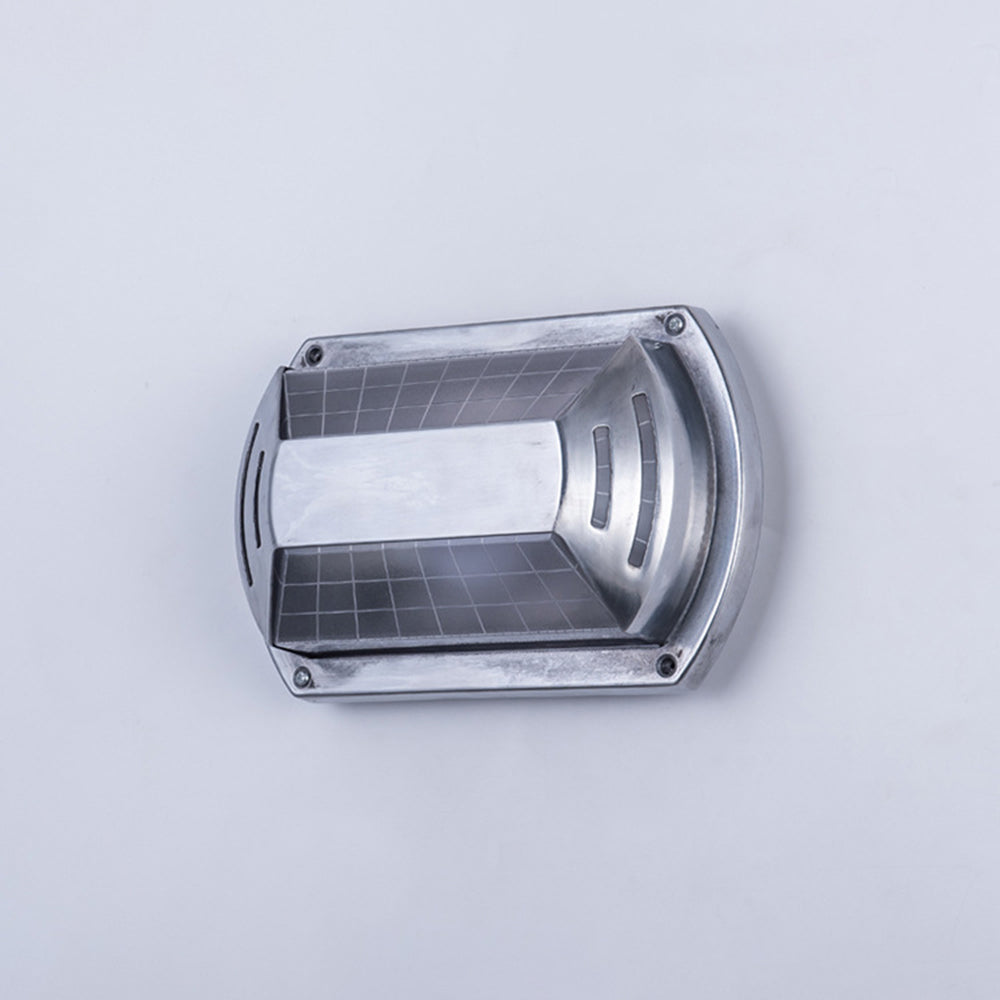 Ray Moderna PC/Vetro Applique Esterno Argento Cortile/Balcone