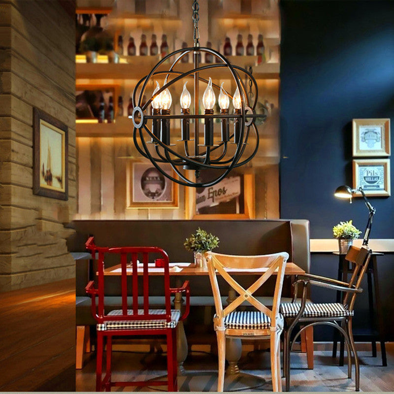 Silva Americano Lampadari Metallo Soggiorno Camera da Letto Ristorante