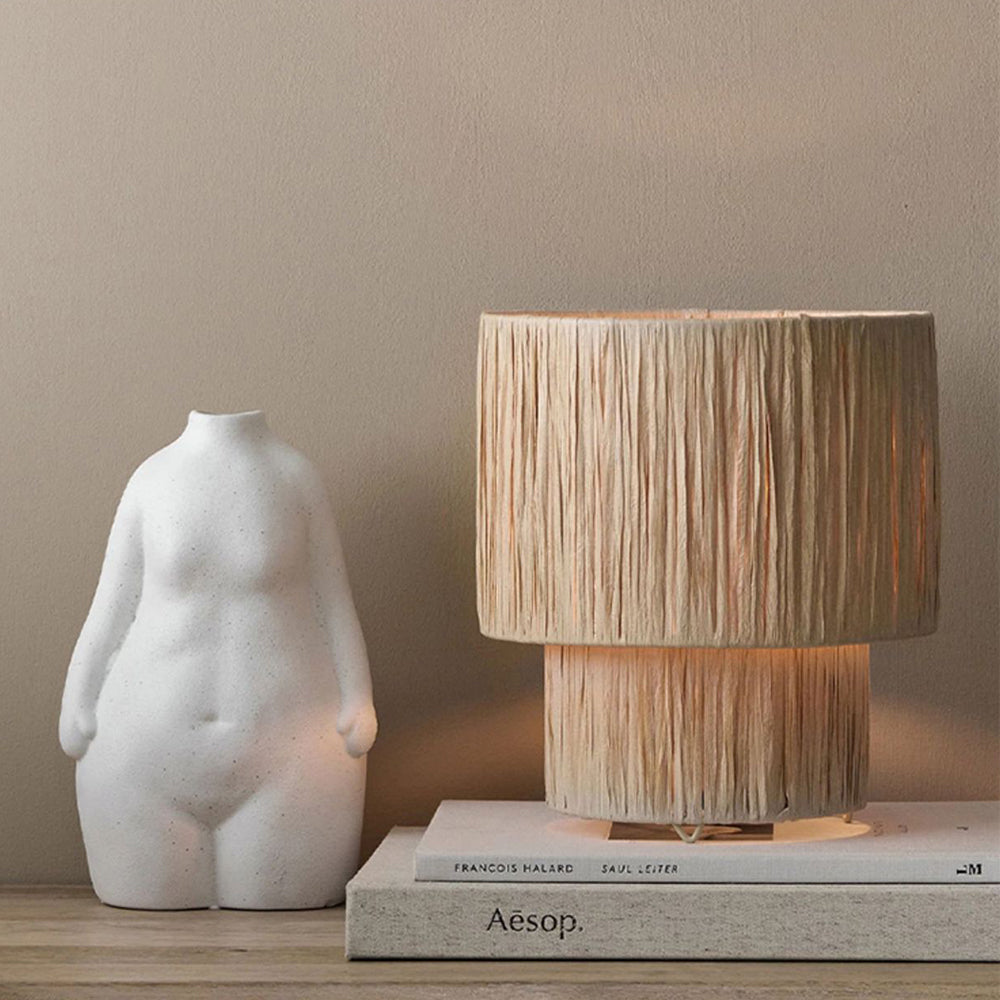 Ritta Design Rustico Boho LED Lampade a Sospensione Metallo Rattan Soggiorno/Camera da Letto
