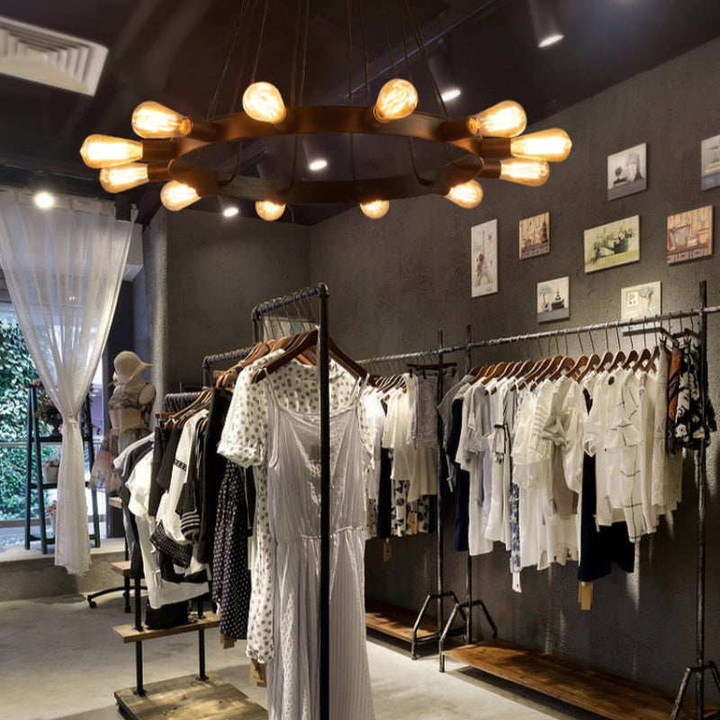 Silva Vintage Matello Lux Lampadario Marrone Soggiorno/Sala da Pranzo