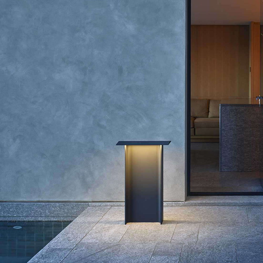 Ray Moderno Metallo Rettangolare Solare Lampade da Esterno