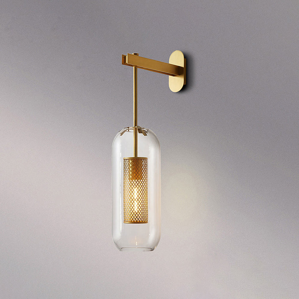 Arisha Industriale LED Applique Metallo/Vetro Argento/Oro Globale