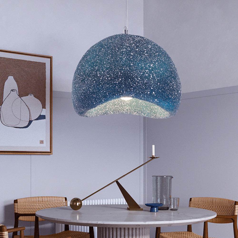 Avi Naturale Pane Resina Acrilico Lampade a Sospensione Blu