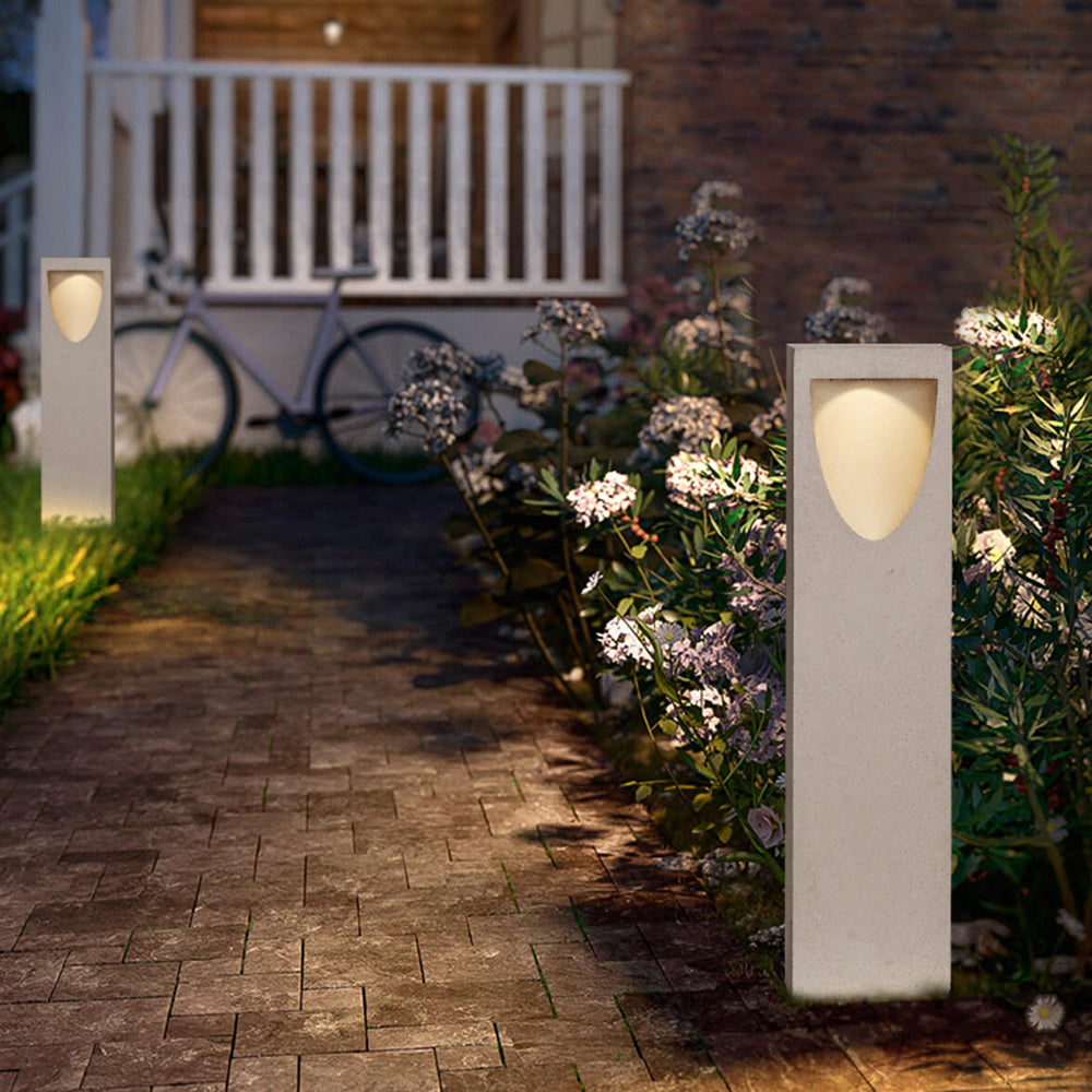 Ray Moderno Semplice LED Riflessione Pietra Lampade da Esterno
