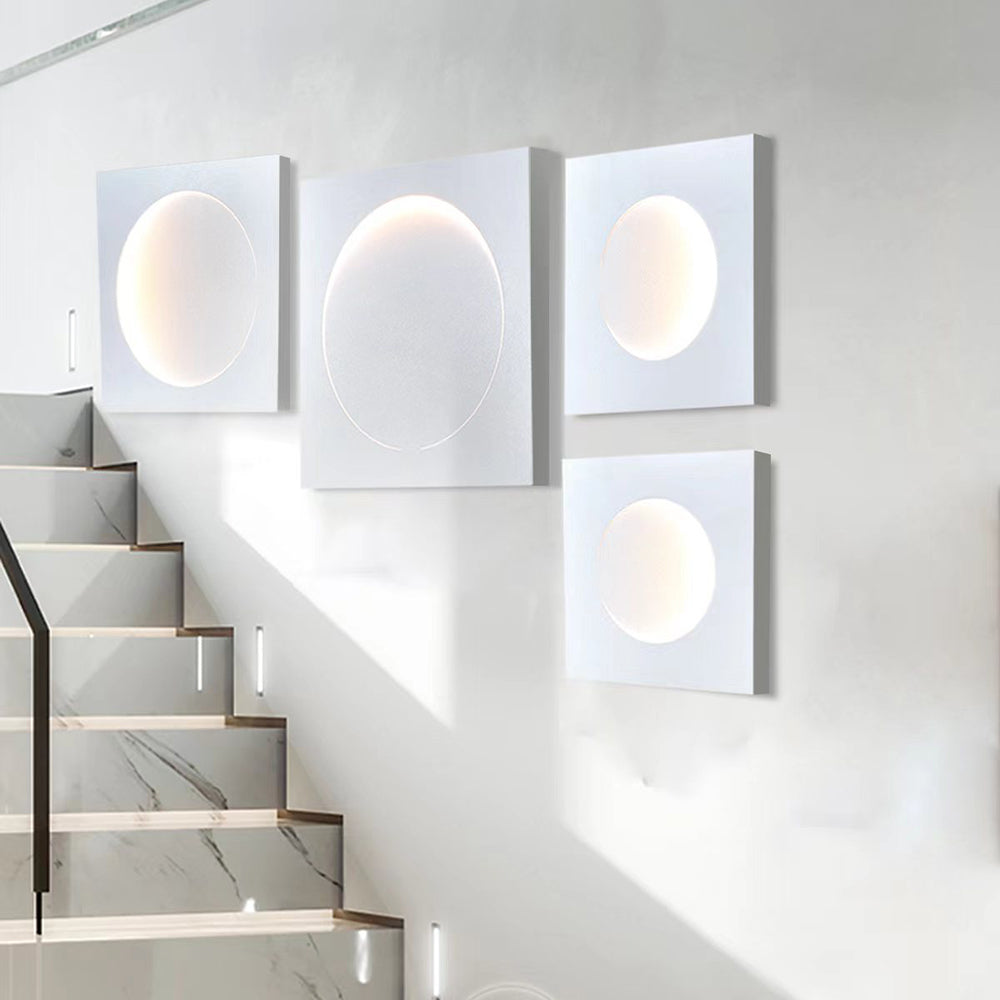 Aria Design Moderna LED Appliquea Decorativo Metallo Luna Soggiorno/Camera da Letto
