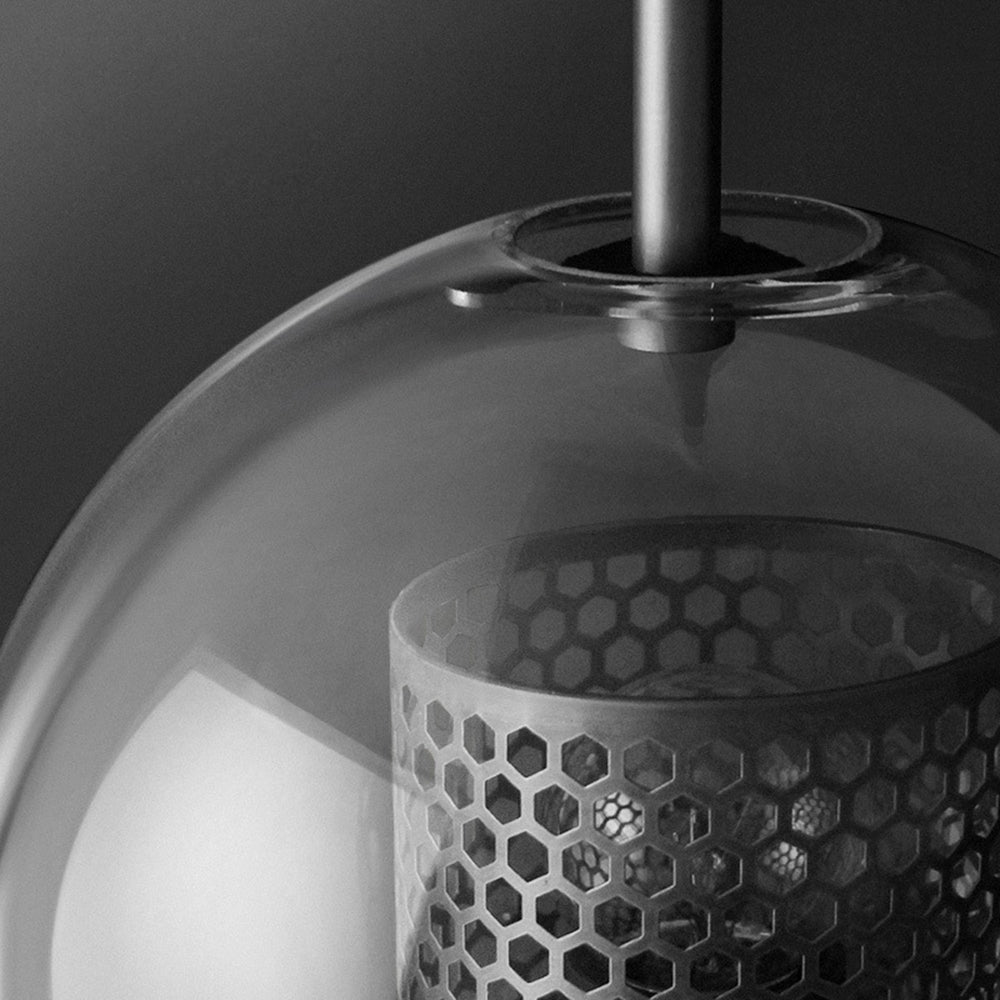 Arisha Industriale LED Applique Metallo/Vetro Argento/Oro Globale
