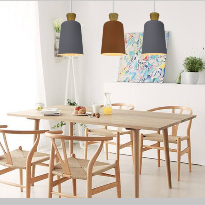 Valentina Minimalismo Metallo/Legno Sospensione Bianco/Nero/Grigio/Marrone Soggiorno
