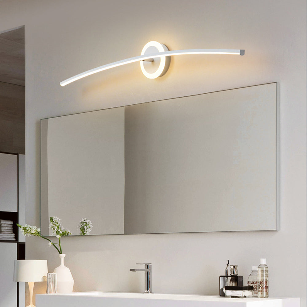 Arisha Moderno LED Applique Faro a specchio Lineare Metallo Specchio Frontale Bagno/Camera da Letto