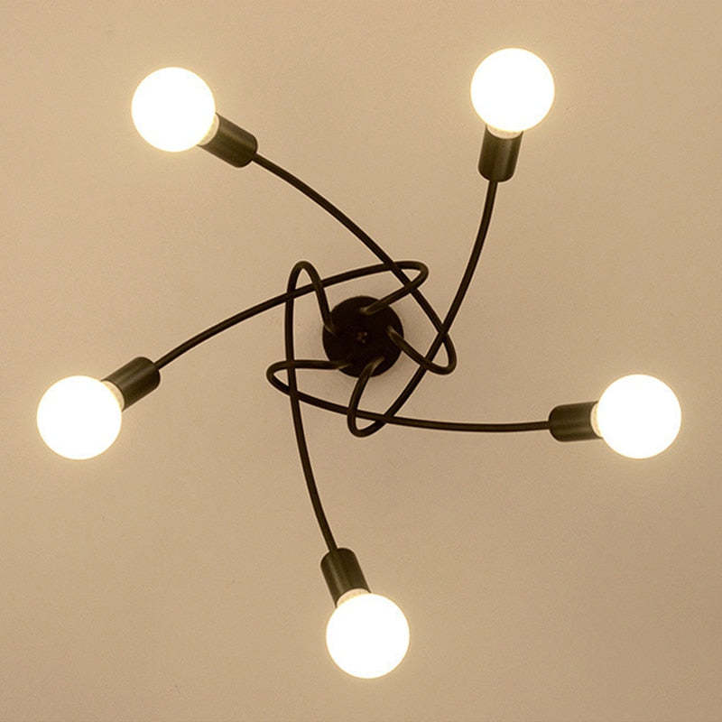 Valentina Moderno LED Speciale Lineare Curva Metallo Plafoniere Sala da Pranzo/Soggiorno