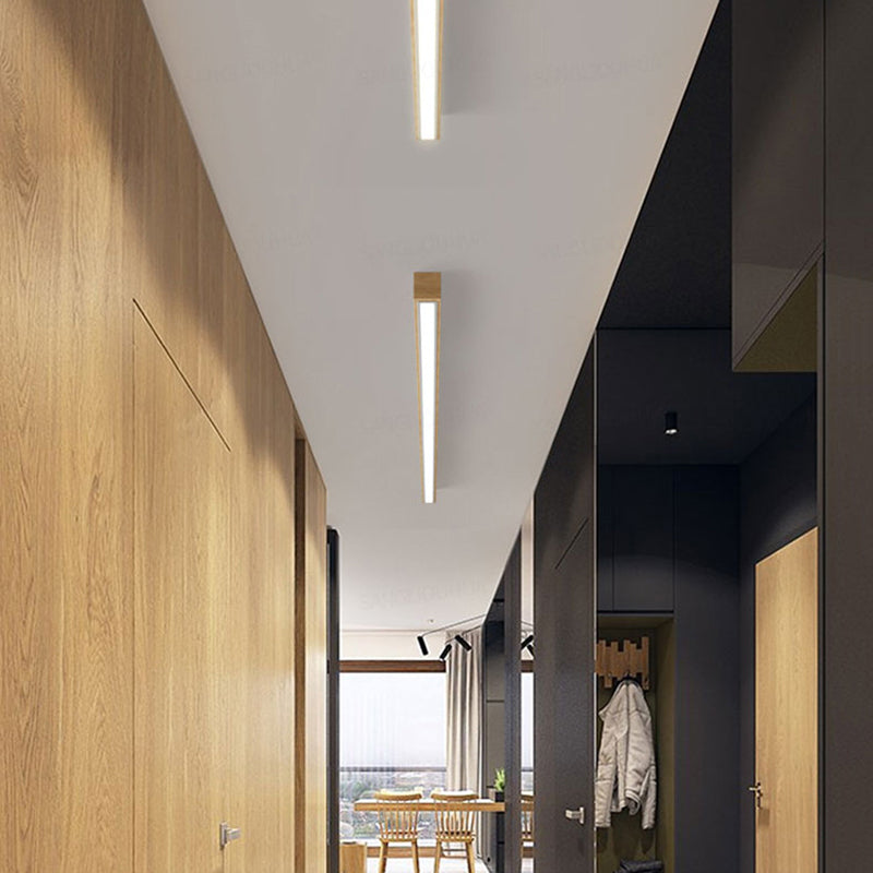Arisha Moderna LED Plafoniera Legno Acrilico Lineare Soggiorno/Camera da Letto