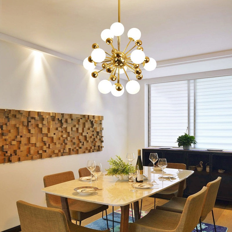 Silva Moderno LED Lux Lampadario Oro Vetro Camera da letto/Soggiorno/Sala da Pranzo