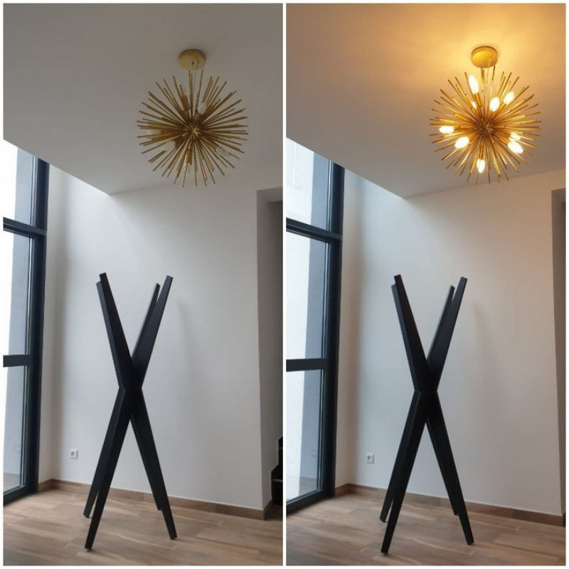 Arisha Moderno LED Lampadari Oro Metallo Sala da Pranzo/Soggiorno