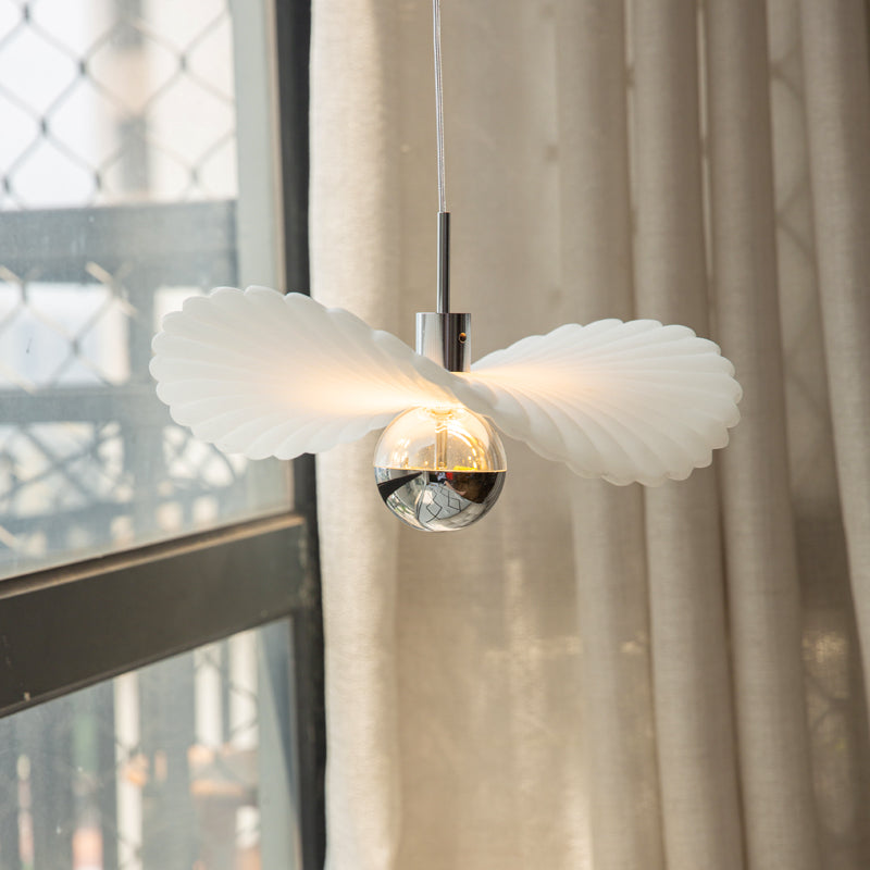 Ritta Design Piuma Metallo Resina LED Lampade a Sospensione Camera da Letto