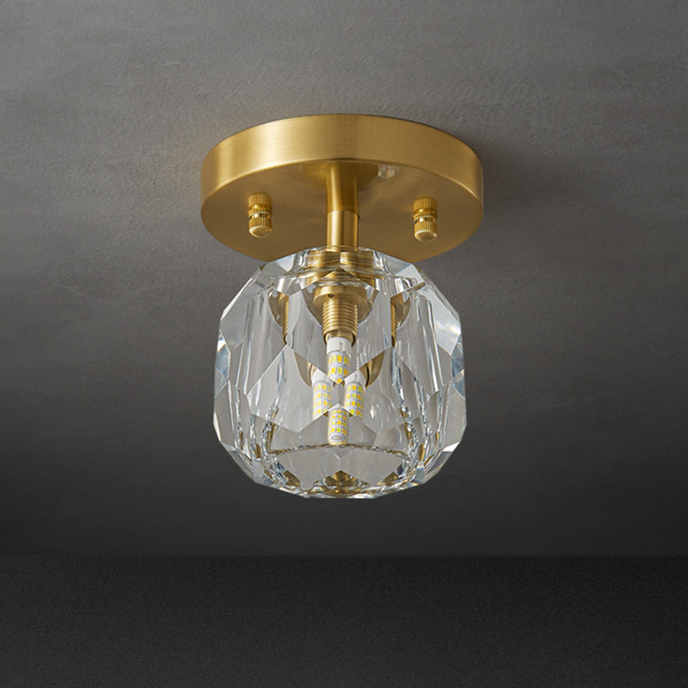 Kristy Classico LED Design Piccolo Diamante Lusso Plafoniere Metallo/Acrilico Ore Soggiorno/Camera da Letto
