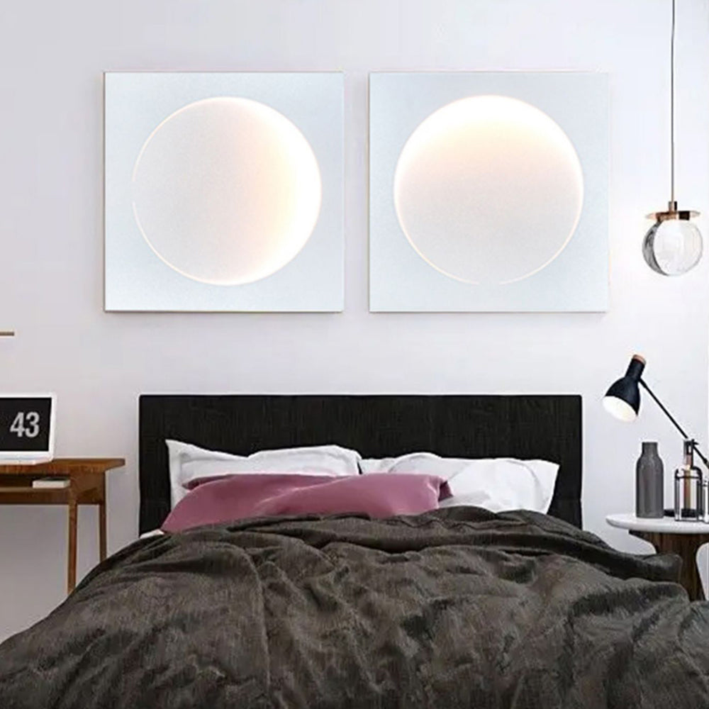 Aria Design Moderna LED Appliquea Decorativo Metallo Luna Soggiorno/Camera da Letto