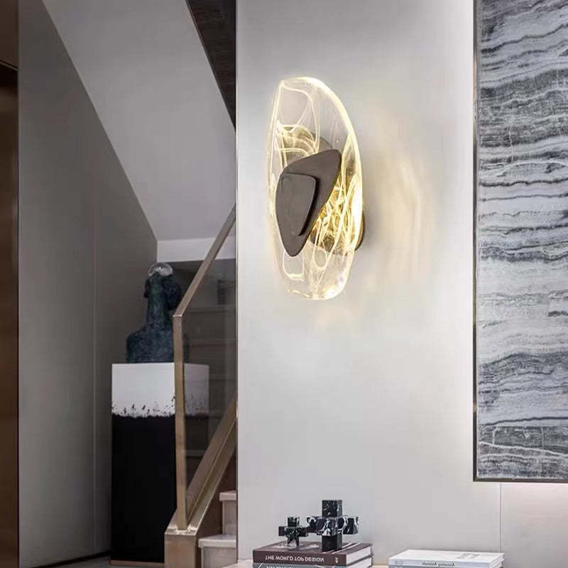 ArishaModerno LED Arte Deco Irregolare Applique Metallo/Acrilico Nero/Oro