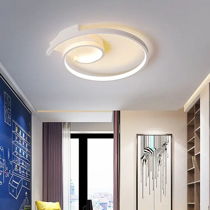 Arisha Moderno LED Spirale Forma Metallo Plafoniere Nero/Bianco Soggiorno/Camera da Letto