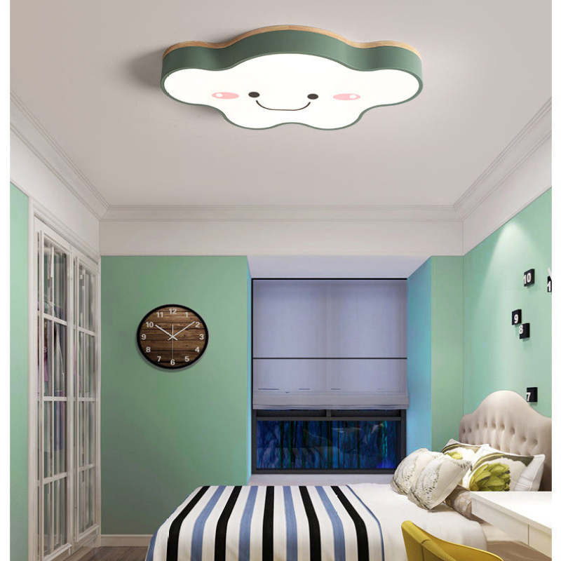 Arisha Moderno LED Plafoniera Cartone Animato Nuvole Verde/Bianca/Rosa Soggiorno/Camera da Letto
