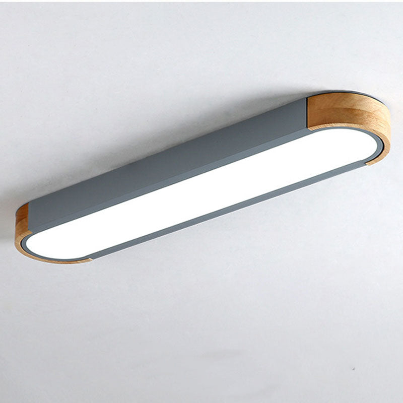 Valentina Minimalismo LED Plafoniera LED Legno Acrilico Bianca/Verde Soggiorno/Camera da Letto