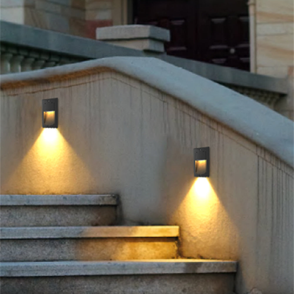 Ray Moderno Rettangolare Superficie Metallo Lampade da Esterno Balcone