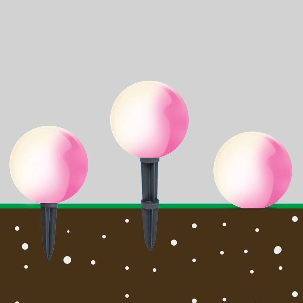 Ray Lampade da Esterno Minimalista Globo LED Resina Giardino