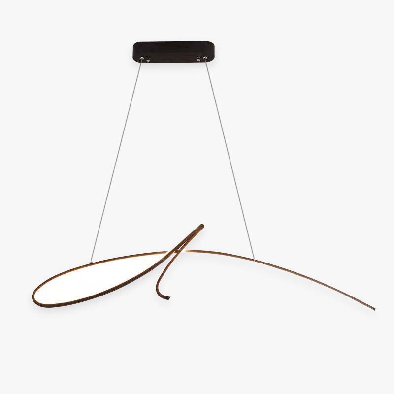 Arisha Lampade a Sospensione Curva Irregolare Moderno Metallo Nero/Oro Ristorante