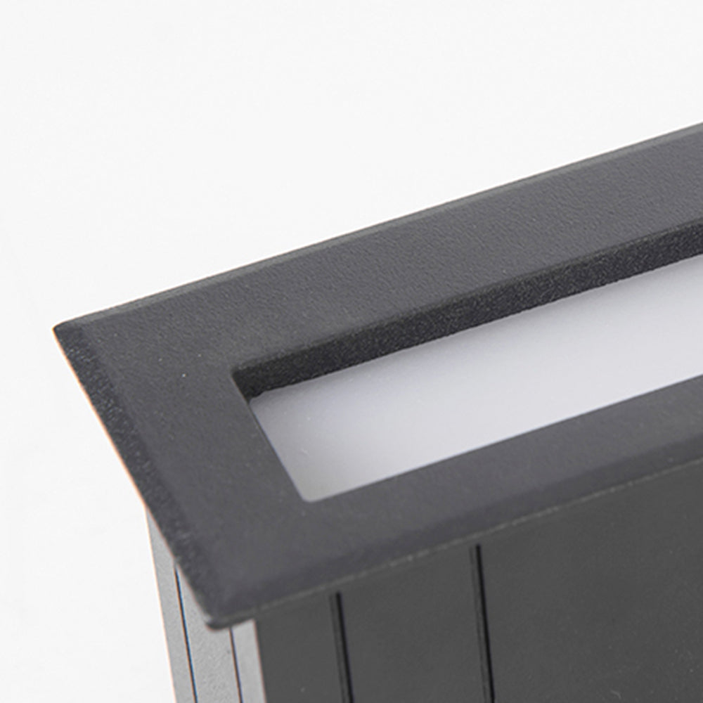 Ray Moderno Rettangolare Metallo Lampade da Esterno Corridoio