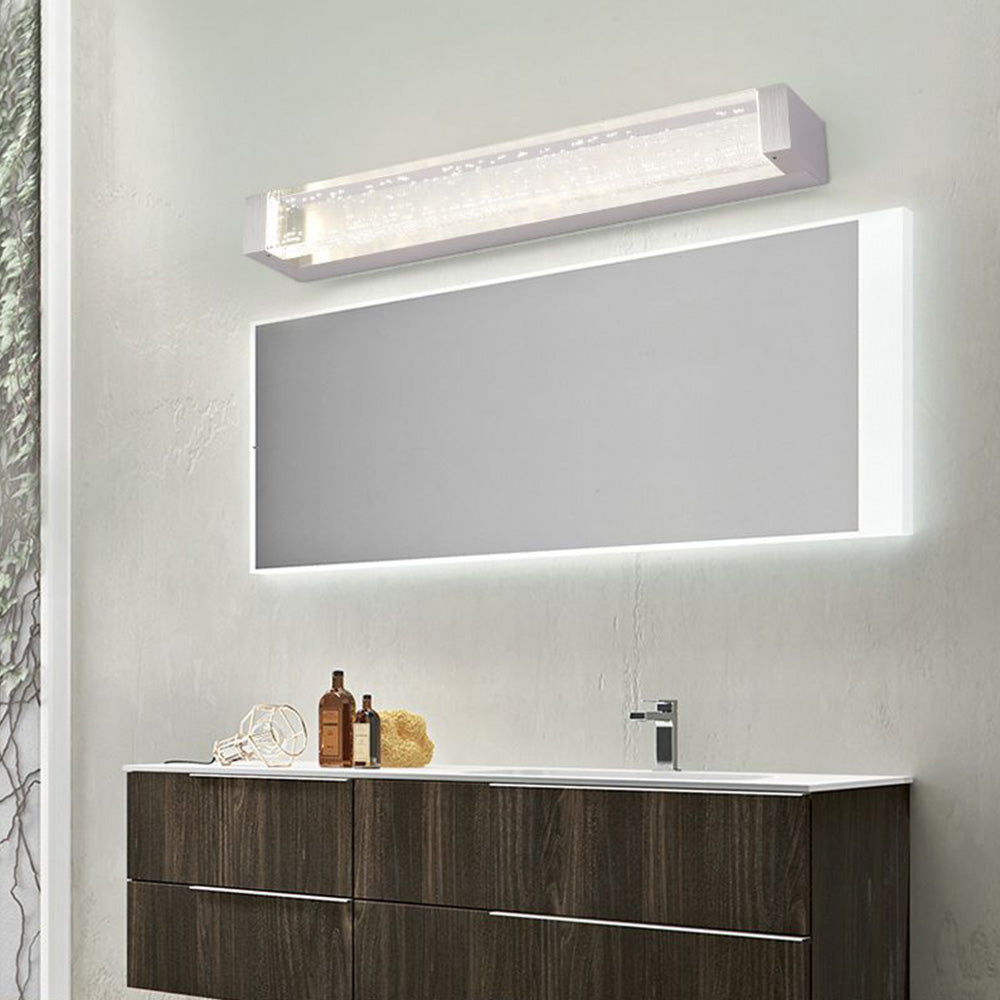 Arisha Moderni LED Applique Rettangolare Trasparente Specchio Anteriore Vanity Bagno