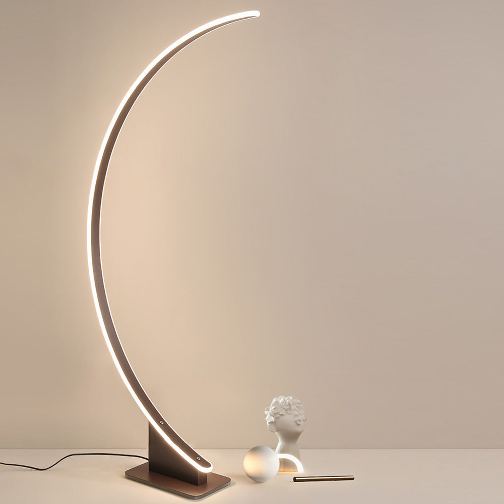 Arisha Lampada da Terra Regolabile Metallo/Silicone Bianco