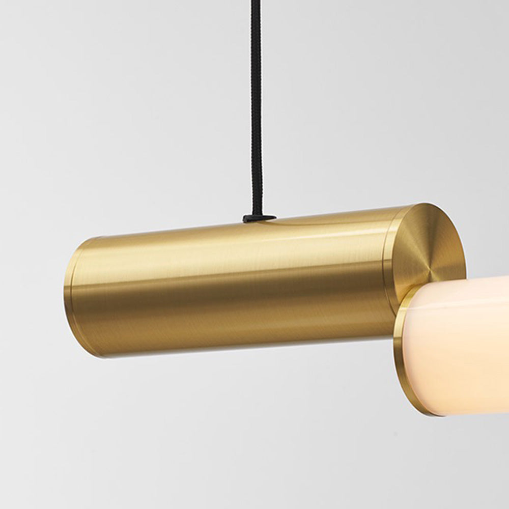 Arisha Minimalista LED Lampade a Sospensione Metallo/PVC Oro Lineare
